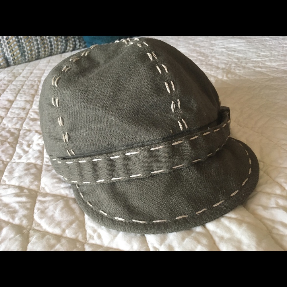 Olive Green Newsboy cap